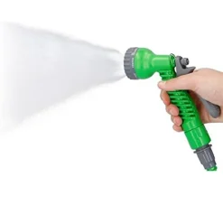 TUBO GIARDINO ESTENDIBILE POMPA ACQUA RIVESTIMENTO ELASTICIZZATO VERDE 10 METRI