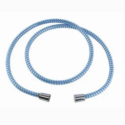 TUBO LACCIO FLESSIBILE DOCCIA 2 METRI LACCIO PVC RIVESTIMENTO BLU RICAMBIO 87298