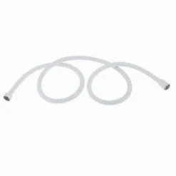 TUBO LACCIO FLESSIBILE DOCCIA DOCCETTA VASCA BAGNO 1.5MT UNIVERSALE 87137 BIANCO