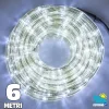 TUBO LUMINOSO A 108 LED PER ESTERNO 6 METRI DI LUCI BIANCO FREDDO CON CONTROLLER