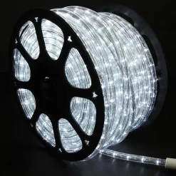 TUBO LUMINOSO LED 50 METRI BIANCO FREDDO PER USO ESTERNO CONTROLLER 8GIOCHI LUCE