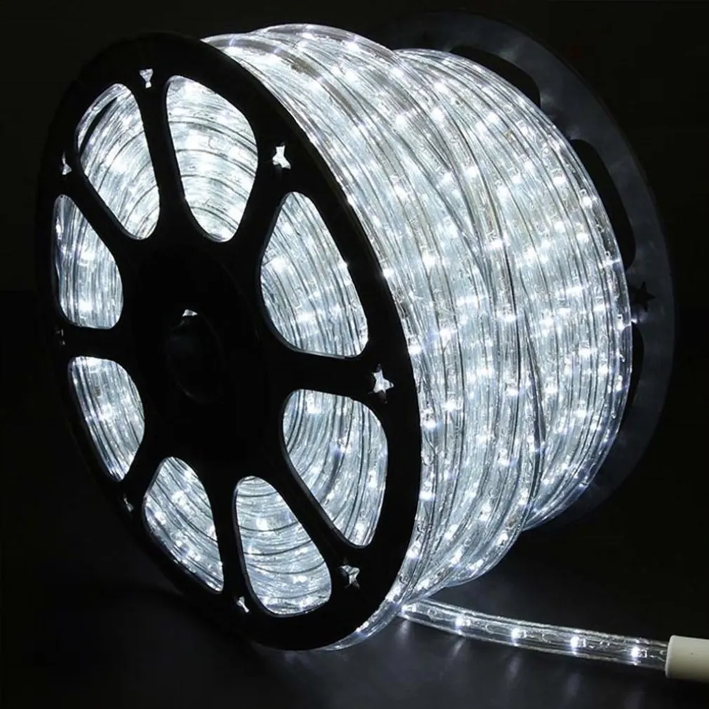 TUBO LUMINOSO LED 50 METRI BIANCO FREDDO PER USO ESTERNO CONTROLLER 8GIOCHI LUCE