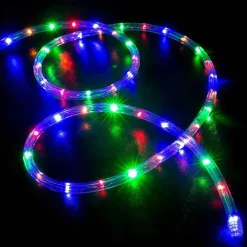 TUBO LUMINOSO NATALIZIO 20 METRI LED MULTICOLOR CONTROLLER 8 FUNZIONI X ESTERNO
