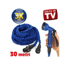 TUBO MAGICO DA GIARDINO 30 METRI ALLUNGABILE ESTENSIBILE MAGIC HOSE VARI COLORI