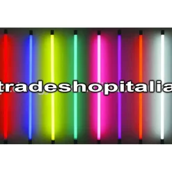 TUBO NEON LED COLORATO T8 60/120/150 CM 9W/18W22W VERDE ROSSO BLU SENZA SUPPORTO