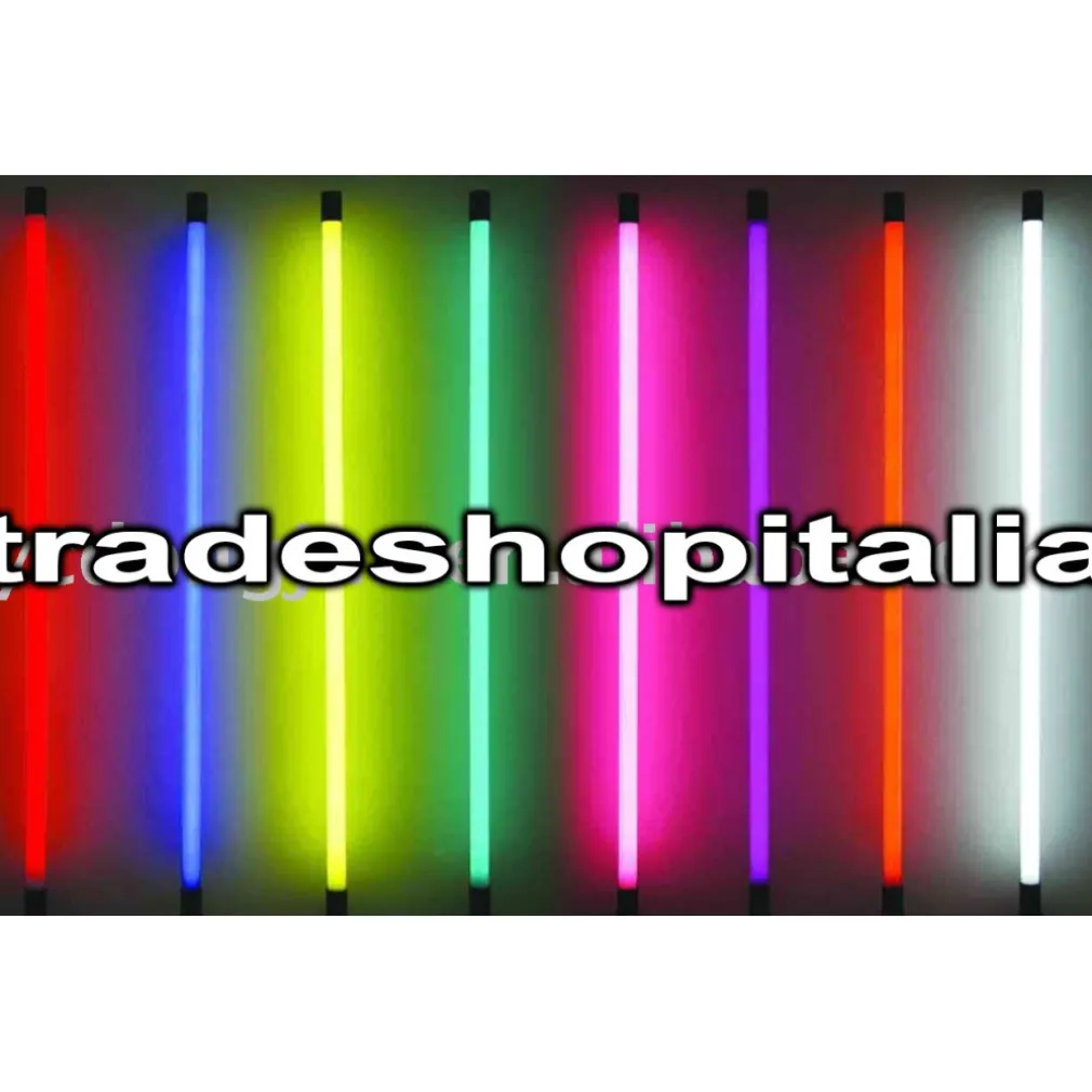 TUBO NEON LED COLORATO T8 60/120/150 CM 9W/18W22W VERDE ROSSO BLU SENZA SUPPORTO
