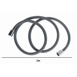 TUBO PER DOCCIA FLESSIBILE 2 METRI GRIGIO 200 CM BAGNO LACCIO DOCCETTA BOX 87286