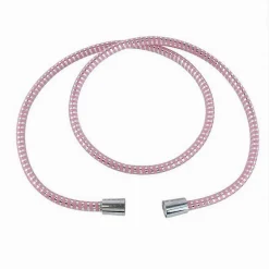 TUBO RICAMBIO LACCIO FLESSIBILE DOCCIA 1.5 MT LACCIO PVC RIVESTIMENTO ROSA 87293
