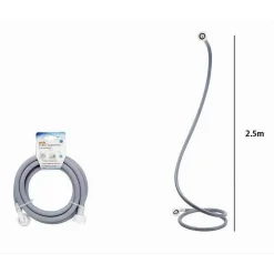 TUBO SCARICO CARICO PER LAVATRICE LAVASTOVIGLIE CON CURVA RACCORDO PIPA 2.5MT 59051