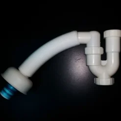 TUBO SCARICO CON CURVA RACCORDO Y A 3 VIE ACQUA SIFONE FLESSIBILE LAVABO LAVELLO