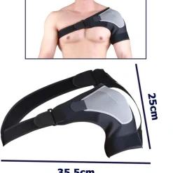 TUTORE REGOLABILE A STRAPPO PER SPALLA FASCIA SOSTEGNO CORRETTIVA SCHIENA SPORT