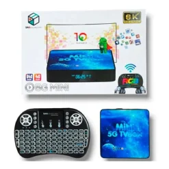 TV BOX Q5GMINI ULTRA 6K HD 4G RAM + 64G WI-FI ANDROID 10 SMART TV BOX TASTIERA