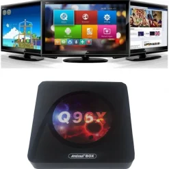 TV SMART BOX 8K ANDROID 10 WIFI 64G RETE 5G CON TELECOMANDO BOX BLUETHOOT Q96X