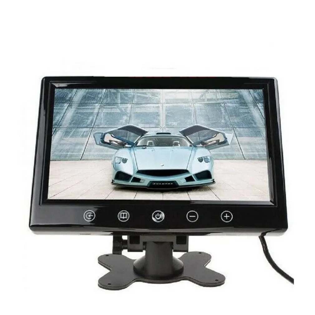 TV TELEVISORE MONITOR LCD DIGITALE 10.1" TFT LED HD POGGIATESTA SORVEGLIANZA AV