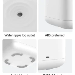 UMIDIFICATORE ARIA ANTIGRAVITÀ DIFFUSORE AROMI GOCCIA ACQUA OROLOGIO AROMATERAPIA