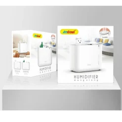 UMIDIFICATORE DIFFUSORE AROMI AD ULTRASUONI AROMATERAPIA CON LUCE NOTTURNA M202