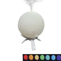 UMIDIFICATORE LAMPADA A FORMA DI LUNA LUCE RGB LED AROMATERAPIA DIFFUSORE AROMI FUMO 13CM