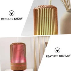 UMIDIFICATORE PER AMBIENTE AROMATERAPIA OLI ESSENZILI CON LUCE NOTTE PROFUMATORE