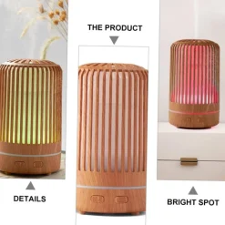 UMIDIFICATORE PER AMBIENTE AROMATERAPIA OLI ESSENZILI CON LUCE NOTTE PROFUMATORE