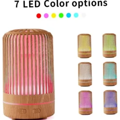 UMIDIFICATORE PER AMBIENTE AROMATERAPIA OLI ESSENZILI CON LUCE NOTTE PROFUMATORE