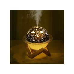 UMIDIFICATORE ULTRASUONI LAMPADA LUNA LUCE LED AROMATERAPIA DIFFUSORE PROIETTORE