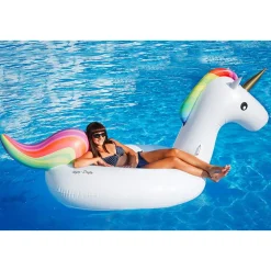 UNICORNO FASHION LUXURY CAVALCABILE GIGANTE 135 X 90 CM CAVALLO ARCOBALENO