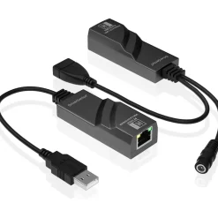 USB 2.0 EXTENDER RJ45 2 POSIZIONI ESTENSIONE FINO A 100M VELOCITÀ 480MBPS Q-U102