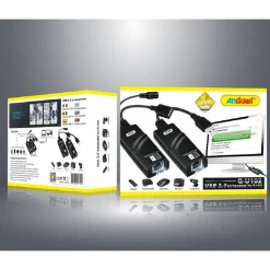 USB 2.0 EXTENDER RJ45 2 POSIZIONI ESTENSIONE FINO A 100M VELOCITÀ 480MBPS Q-U102