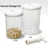 VACUUM STORAGE POT SET 2 CONTENITORI CIBO SALVA FRESCHEZZA POMPA VUOTO ARIA