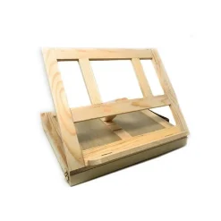 VALIGETTA ARTISTI IN LEGNO CON BASE D'APPOGGIO E CASSETTO PER DIPINGERE 07076