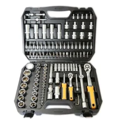 VALIGIA SET CHIAVI A BUSSOLA 110 PZ 1/2" 1/4" CHIAVI A CRICCHETTO REVERSIBILI