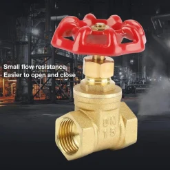 VALVOLA SARACINESCA D'ARRESTO PER ACQUA RUBINETTO IN METALLO F/F PN16 DA 1/2