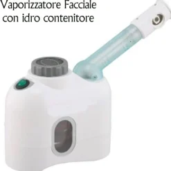 VAPORIZZATORE FACCIALE PORTATILE PULIZA VISO ESTETICA CON IDROCONTENITORE 400W