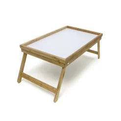 VASSOIO DA LETTO PIEGHEVOLE IN LEGNO DI BAMBU' BAMBOO RICHIUDIBILE 50 X 30 CM
