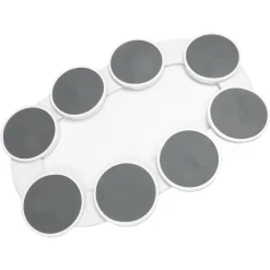 VASSOIO GIREVOLE CENTROTAVOLA PIATTO MOBILE 360° GUIDE ESPANDIBILI RIMOVIBILI RESISTENTE