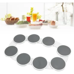 VASSOIO GIREVOLE CENTROTAVOLA PIATTO MOBILE 360° GUIDE ESPANDIBILI RIMOVIBILI RESISTENTE