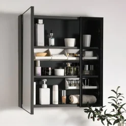 VASSOIO MULTIUSO ARMADIETTO ORGANIZZATORE ACCESSORI BAGNO TRUCCO BIANCO 117X77X83MM 10853