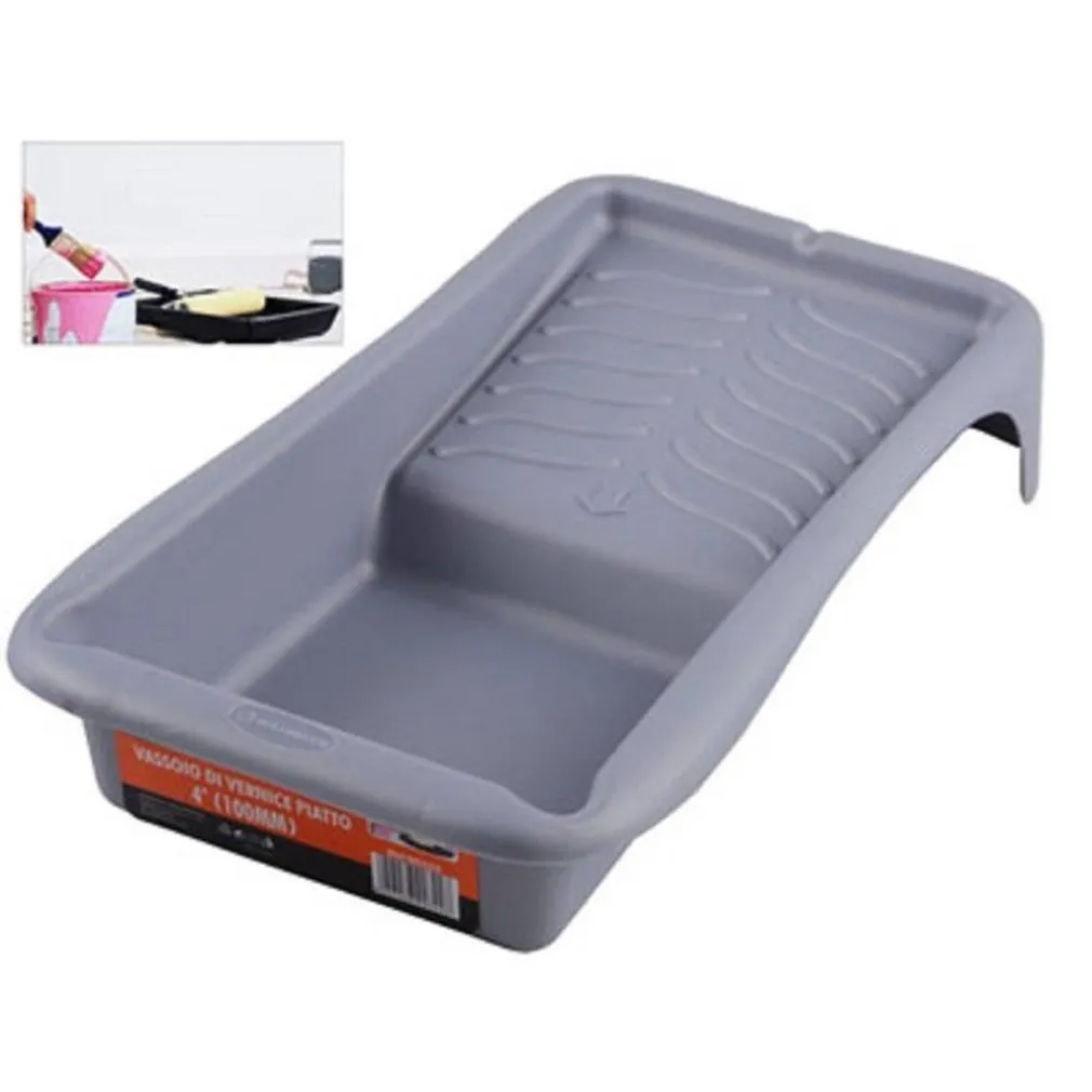 VASSOIO PER RULLO PER PITTURA VASCHETTA PER VERNICE PITTURARE ABS 35X17 CM 90322