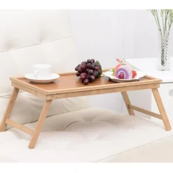 VASSOIO SNACK COLAZIONE PIEGHEVOLE IN LEGNO ALTEZZA 50X21X31 CM RICHIUDIBILE