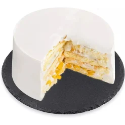 VASSOIO TONDO IN ARDESIA GIREVOLE TAGLIERE NERO Ø30CM PIETRA NATURALE DA SUSHI RISTORANTE