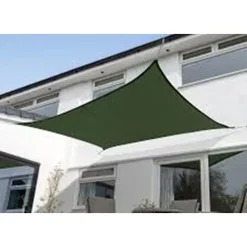 VELA TENDA RETTANGOLARE PARASOLE PROTEZIONE SOLE OMBRA GIARDINO 2X3 MT VERDE 017031