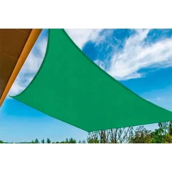 VELA TENDA RETTANGOLARE PARASOLE PROTEZIONE SOLE OMBRA GIARDINO 3X4 MT VERDE 017033