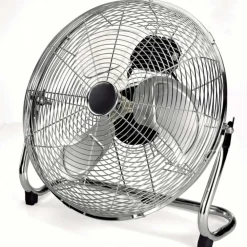 VENTILATORE 3 PALE IN ALLUMINIO OSCILLANTE DIAMETRO 35 CM 120W STAND IN METALLO