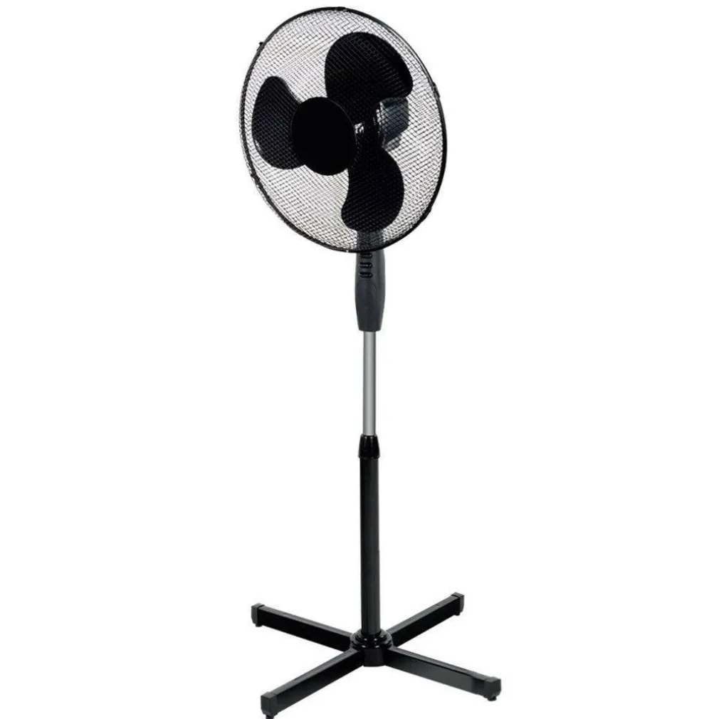 VENTILATORE A COLONNA PIANTANA 45W PALE 40CM 3 VELOCITÀ ALTEZZA REGOLABILE NERO