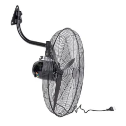 VENTILATORE DA PARETE INDUSTRIALE ⌀76CM 200 WATT CON 3 PALE MONTAGGIO A MURO 6158054