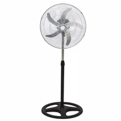 VENTILATORE IN ACCIAIO 65W A PIANTANA ANTIRIBALTAMENTO CON 5 PALE 3 VELOCITÀ 6057001ML