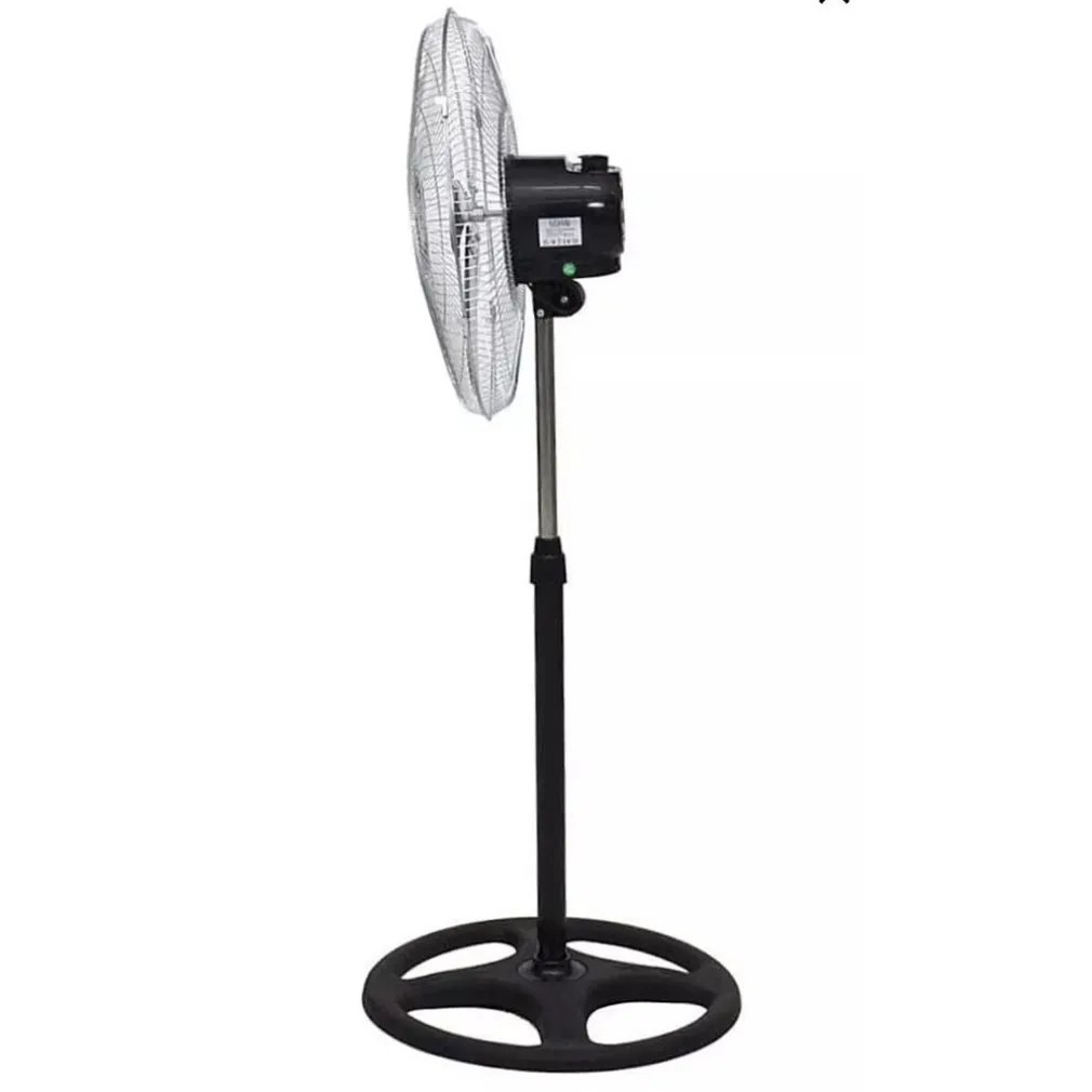 VENTILATORE IN ACCIAIO 65W A PIANTANA ANTIRIBALTAMENTO CON 5 PALE 3 VELOCITÀ 6057001ML