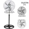 VENTILATORE 3IN1 PIANTANA DA TAVOLO PARETE 3 VELOCITA OSCILLAZIONE 50W PALE 50CM
