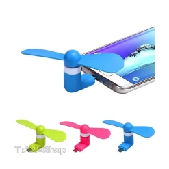 VENTILATORE MINI FAN PORTATILE USB PER PC NOTEBOOK MINIUSB SMARTPHONE CELLULARE