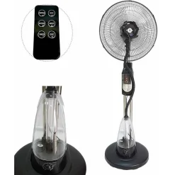 VENTILATORE NEBULIZZATORE AD ACQUA OSCILLANTE PIANTANA ELEGANCE LCD LED 70W